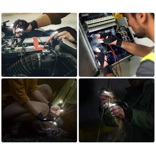 Rukavica za rad sa LED svetlom