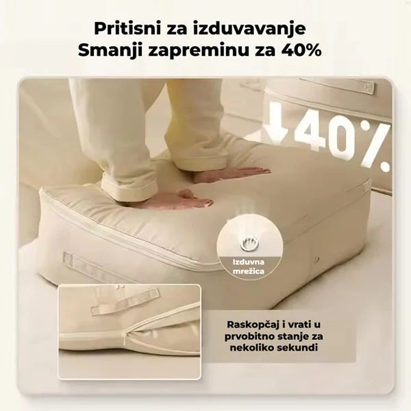 Štedljiva samokompresujuća torba