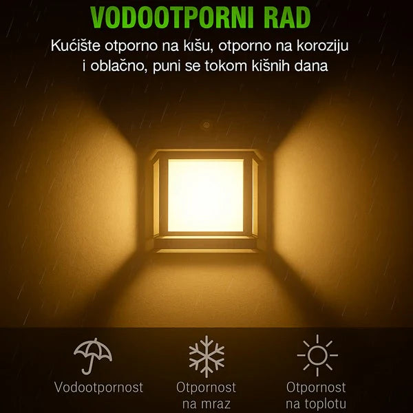 Solarna lampa sa Edison sijalicom za dvorište