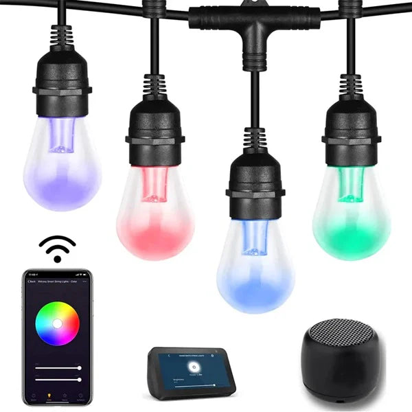 Solarne sijalice za dvorište 10m - 10 sijalica