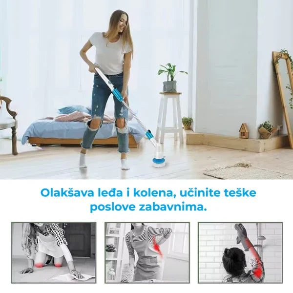 Super električna rotirajuća spin četka sa dodatnim nastavcima