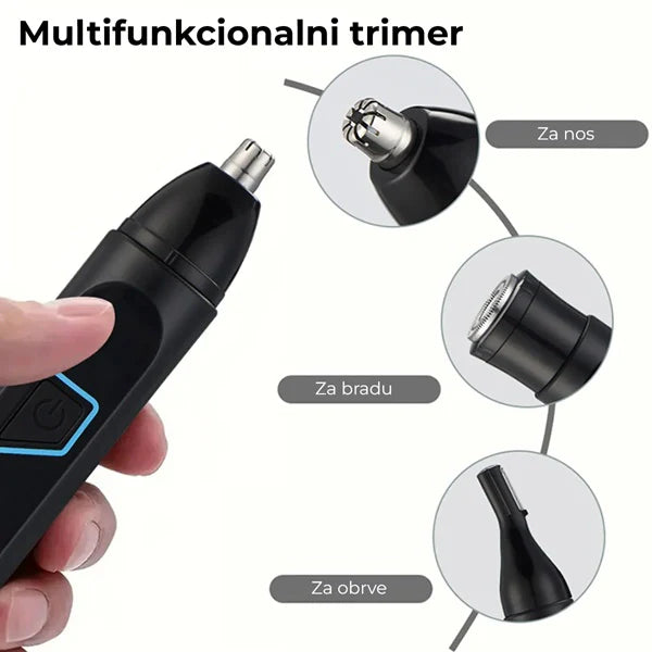 Trimer 3u1 za bradu, nos i obrve