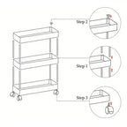 Police sa točkićima za uzani prostor