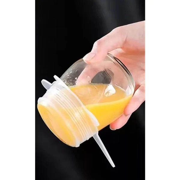 Silikonski poklopci za svežu hranu - 1 set 6 komada