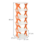 Prenosivi sklopivi cipelarnik (6 polica) - Sklopiva polica za obuću