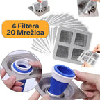 Silikonski filter za odvod i Samolepljive mrežice za odvod PAPAJA COMBO