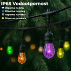 Solarne sijalice za dvorište 10m - 10 sijalica