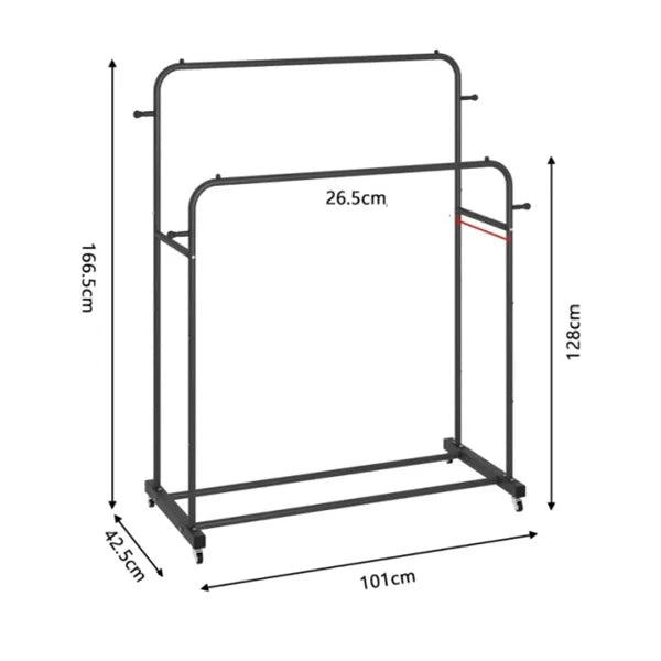 Stalak za garderobu dvostruki
